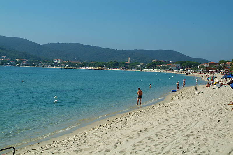 Der Strand von Marina di Campo - Insel Elba